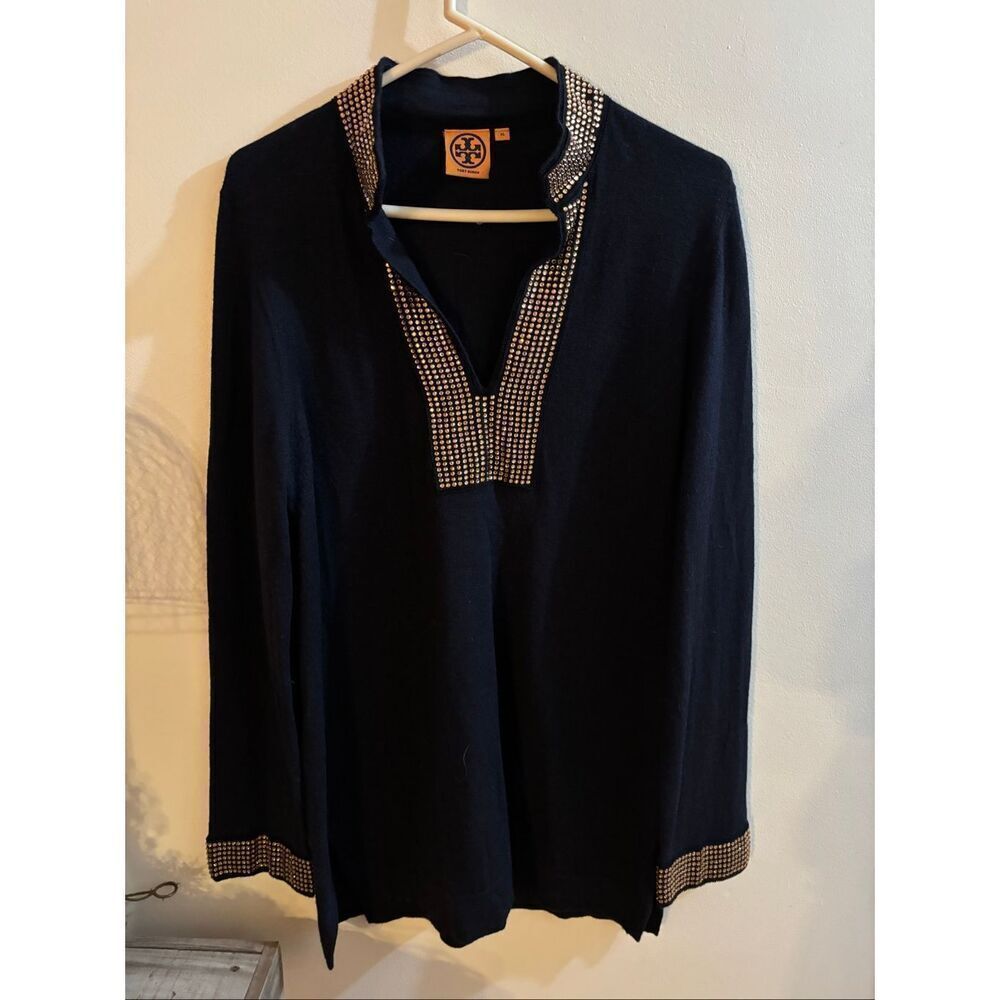Tory Burch Wool Rhinestone Sweater